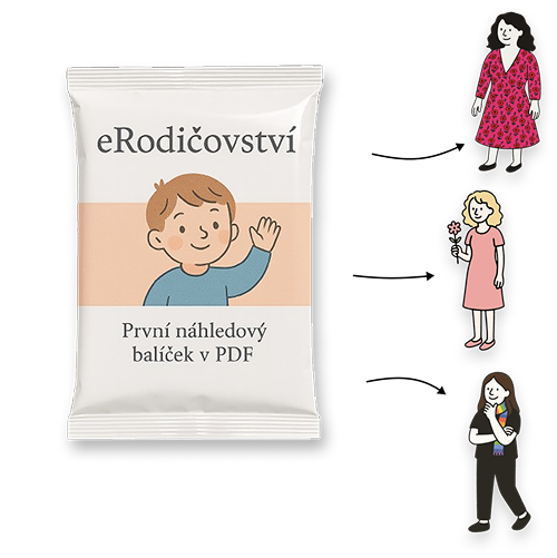 Maminka drží kartu